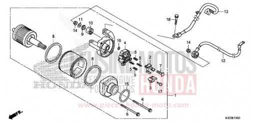 MOTORINO AVVIAMENTO CBR300RF di 2015
